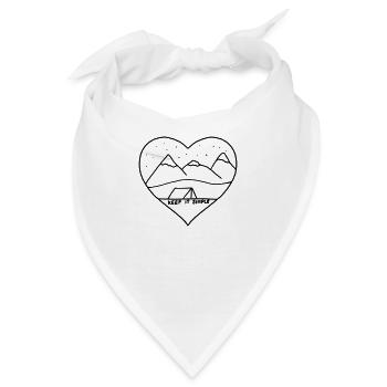 KEEP IT SIMPLE - Bandana - Weiß - Vorne