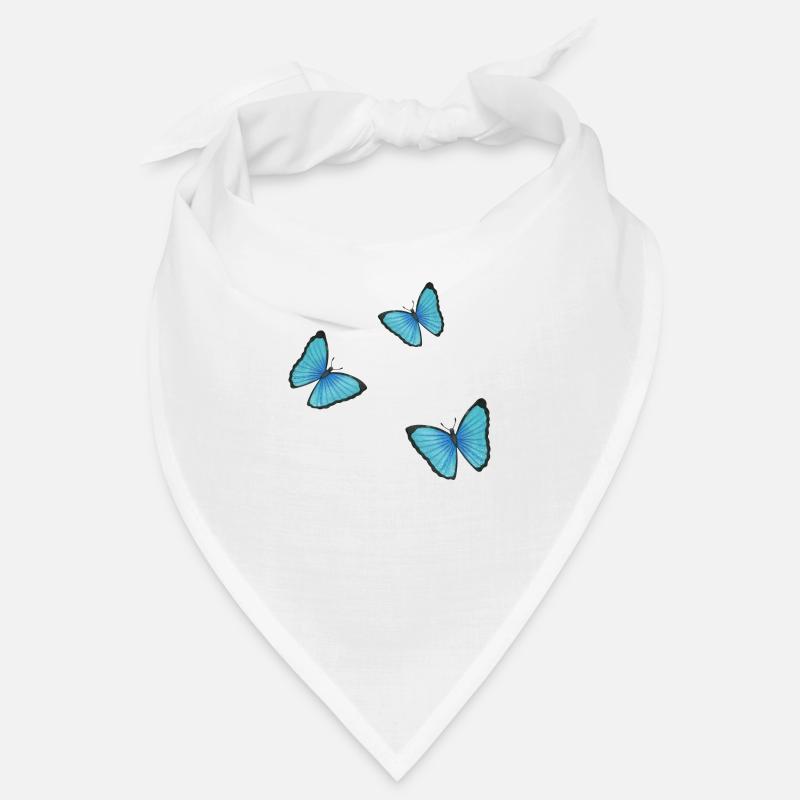 papillons bleus Bandana