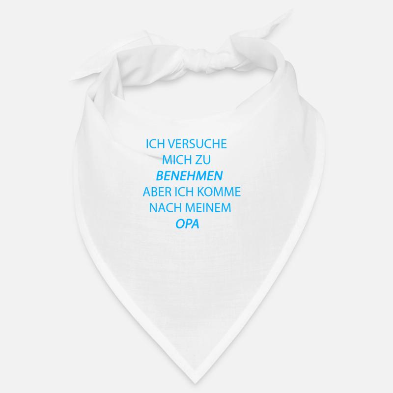benehmen opa hellblau Bandana