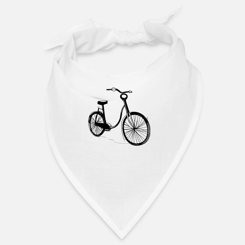 Bicycle Doodle Bicycles Cycling Silhouette 3 Bandana