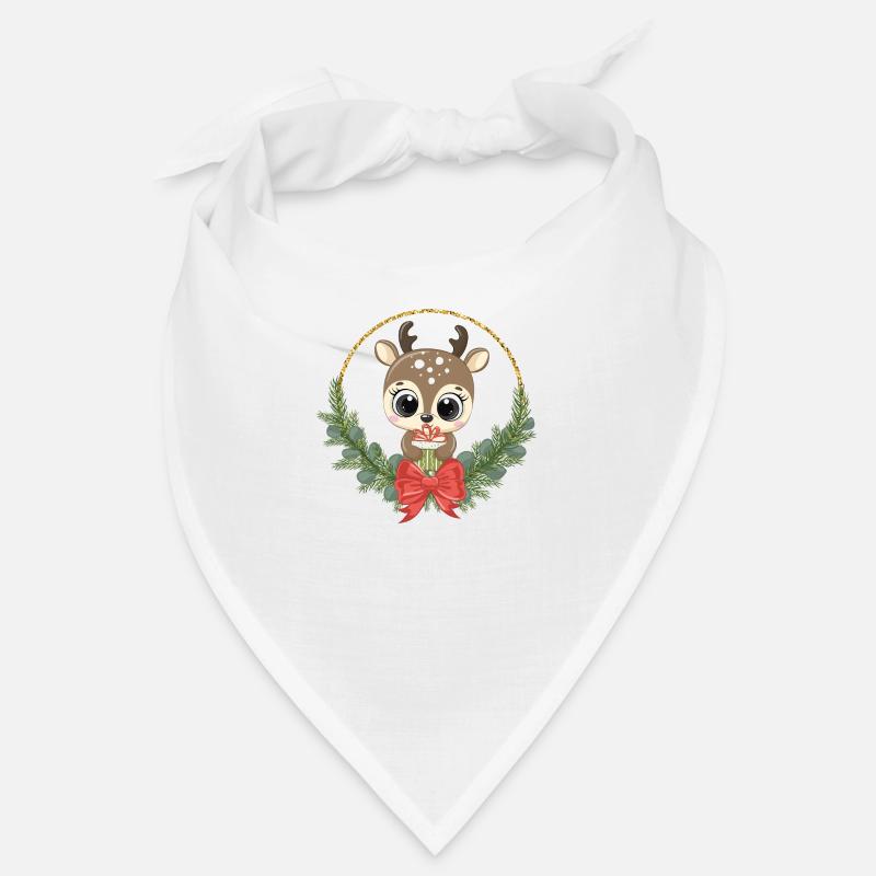 doux renne Noël Rudolf Joyeux Noël Bandana