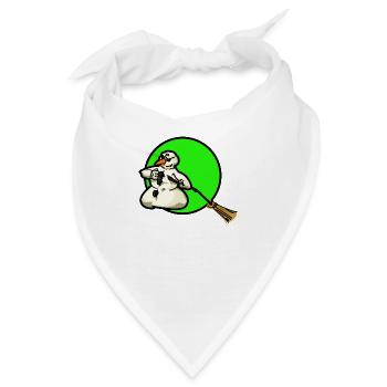 the mad snowman - Bandana - Weiß - Vorne