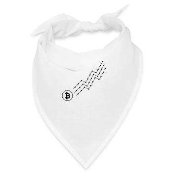 Bitcoin Trading Crypto Aktien - Bandana - Weiß - Vorne