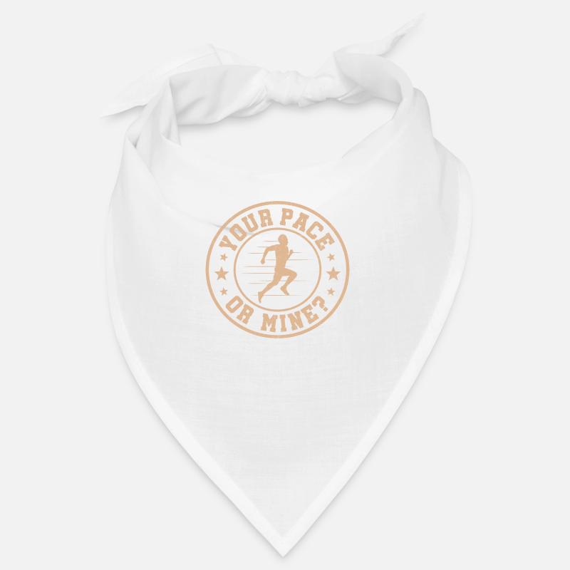 your pace or mine Design for a runner Bandana