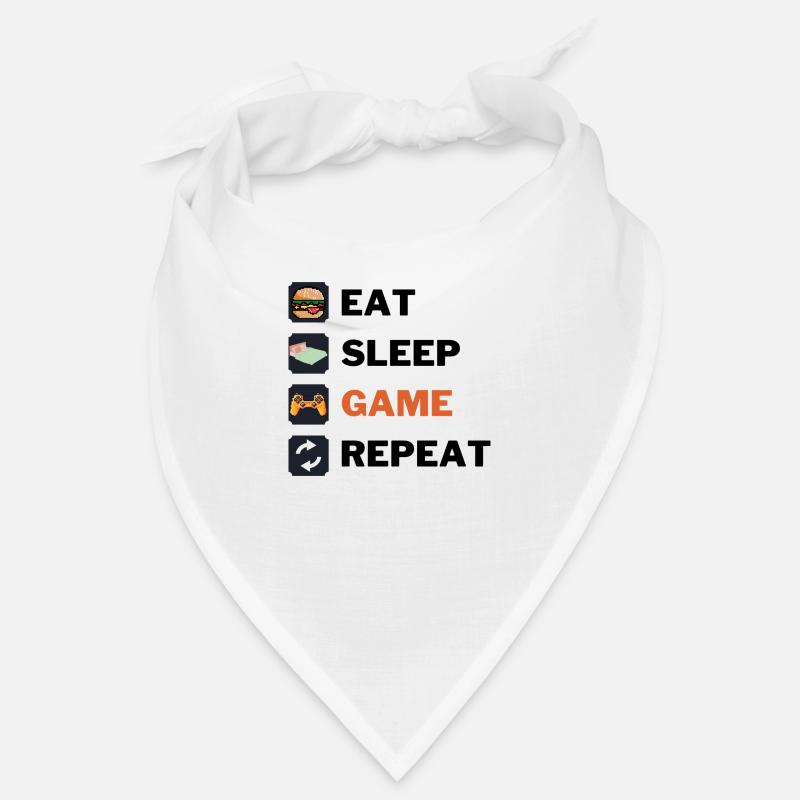 Eat sleep game repeat Bandana