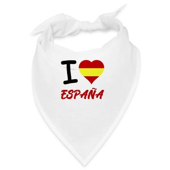 I Love Espana - Bandana - Weiß - Vorne