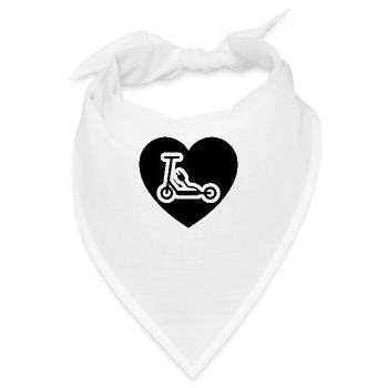 E-Scooter E-Roller Scooter - Bandana - Weiß - Vorne