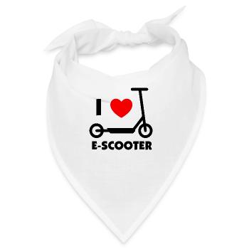 E-Scooter E-Roller Scooter - Bandana - Weiß - Vorne