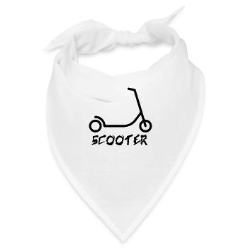 E-Scooter E-Roller Scooter - Bandana - Weiß - Vorne