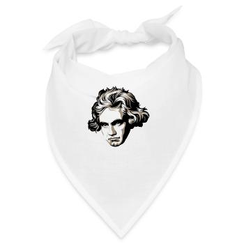 Ludwig van Beethoven - Bandana - Weiß - Vorne