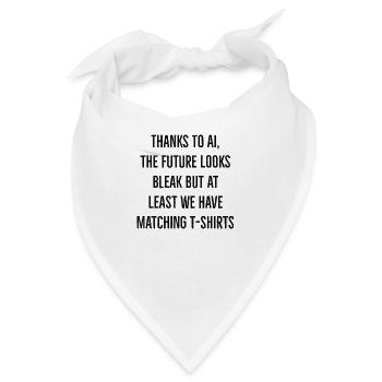arbeitslos spruch - Bandana - Weiß - Vorne