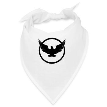 Vogel Flügel Vögel Silhouette Natur Vektor 3 - Bandana - Weiß - Vorne