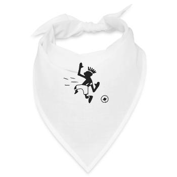 Fußballspieler - Bandana - Weiß - Vorne