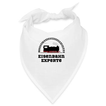 eisenbahn experte - Bandana - Weiß - Vorne