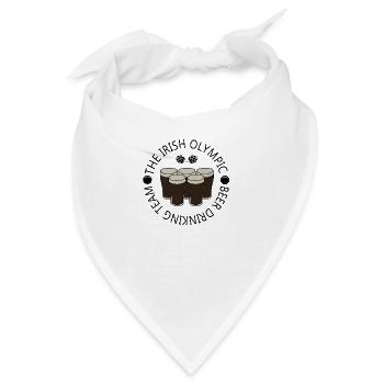 Irisches Biertrinkteam - Bandana - Weiß - Vorne