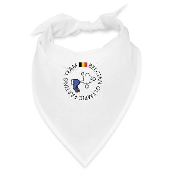 Belgisches Furzteam - Bandana - Weiß - Vorne
