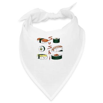 Sushi - Bandana - Weiß - Vorne