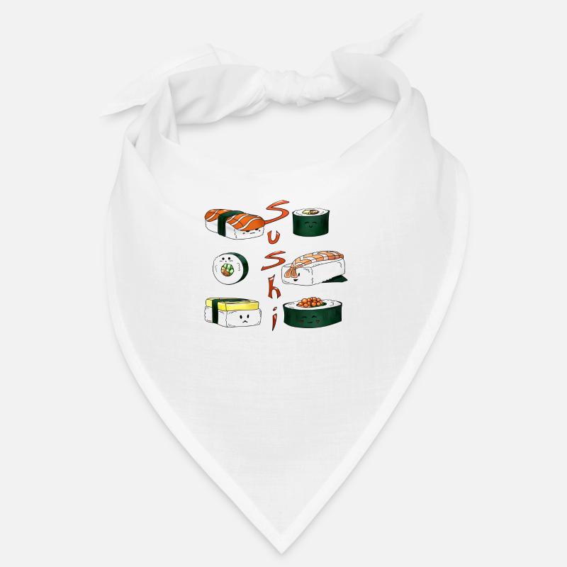 Sushi - Bandana - Weiß