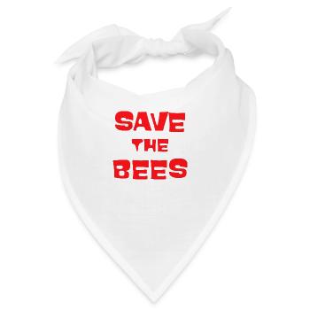 Rettet die Bienen - Bandana - Weiß - Vorne