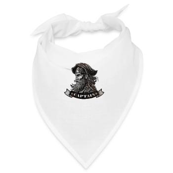 Captain - Bandana - Weiß - Vorne