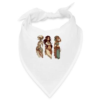 Frauen der Welt - Bandana - Weiß - Vorne