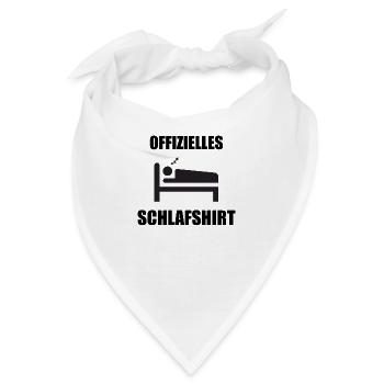 Offizielles Schlafshirt - Bandana - Weiß - Vorne