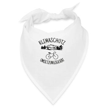 Klimaschutz- Umsetzungs- Gerät Natur - Bandana - Weiß - Vorne
