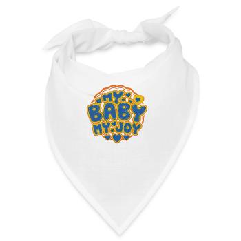 Mein Baby, meine Freude - Bandana - Weiß - Vorne