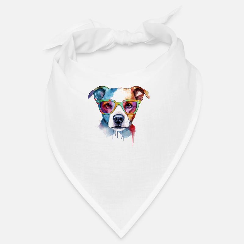 Rox, der Hund mit Brille Bandana