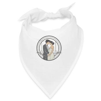 Ehepaar - Bandana - Weiß - Vorne