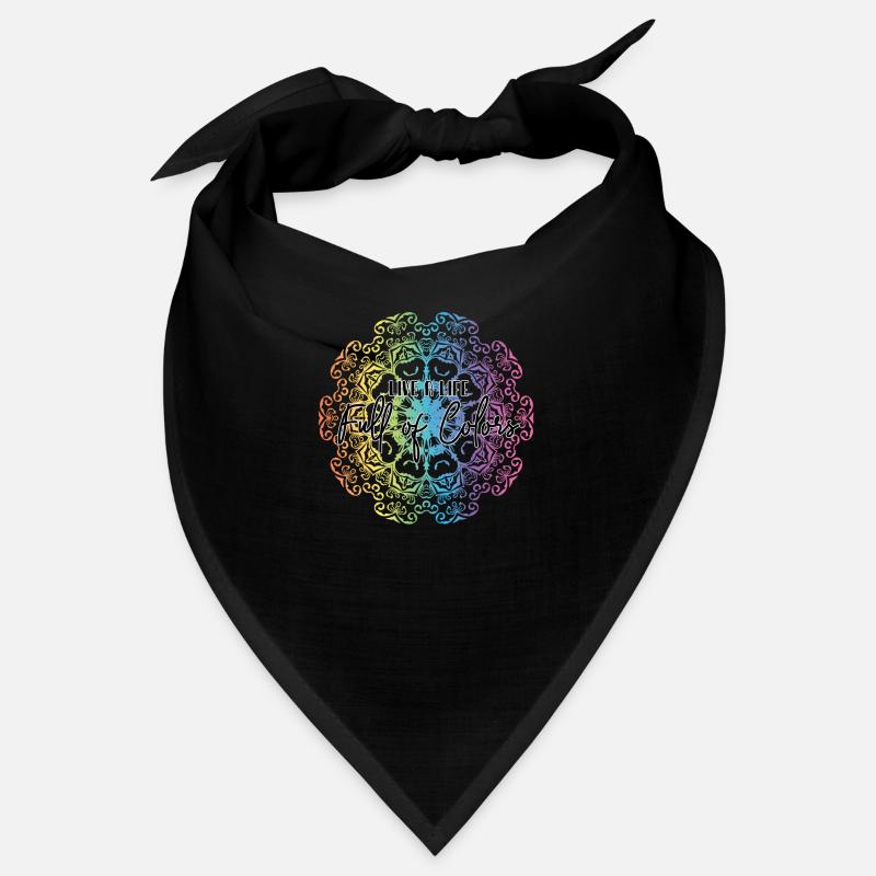 Lebe ein Leben voller Farben Bandana