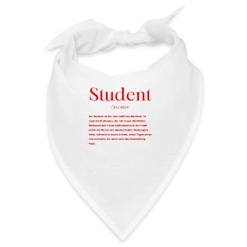 Student Definition - Bandana - Weiß - Vorne