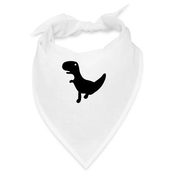 Der Dino von Cactus Run - Bandana - Weiß - Vorne