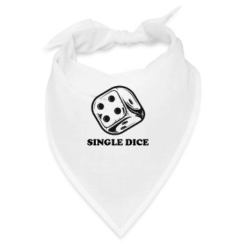 boardgame chess backgammon game night - Bandana - Weiß - Vorne