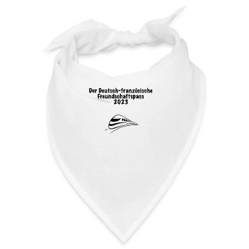 Der Deutsch-französische Freundschaftspass 2023 - Bandana - Weiß - Vorne