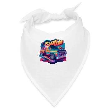 Cyberpunk-Truck massiv - Bandana - Weiß - Vorne