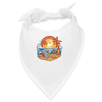 Spiele am Meer - Bandana - Weiß - Vorne