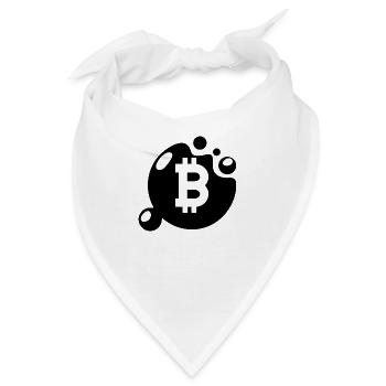Crypto Bitcoin Trading - Bandana - Weiß - Vorne