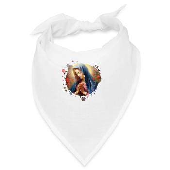 Heilige Maria Maria Madonna Mariana Jungfrau Maria Heilige - Bandana - Weiß - Vorne