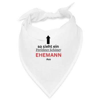 Der perfekte Ehemann - Bandana - Weiß - Vorne