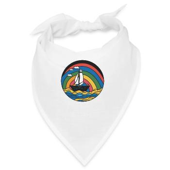 Segeln mit der LGBTQAI+ Community - Bandana - Weiß - Vorne
