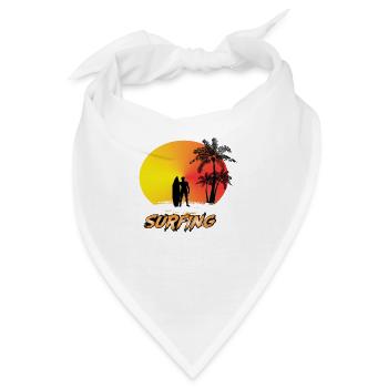 Surfing - Bandana - Weiß - Vorne