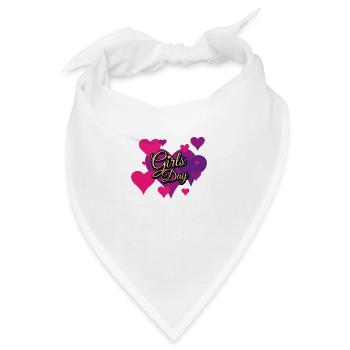 Girls Day Glittermuster - Bandana - Weiß - Vorne