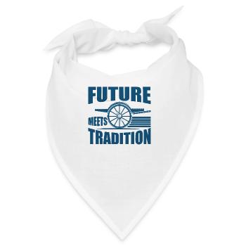 FUTURE MEETS TRADITION - Bandana - Weiß - Vorne