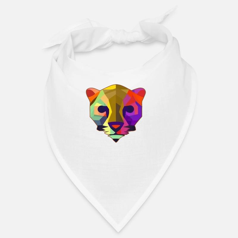 Multicolored stylized panther Bandana