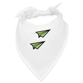 papierflieger 2 - Bandana - Weiß - Vorne