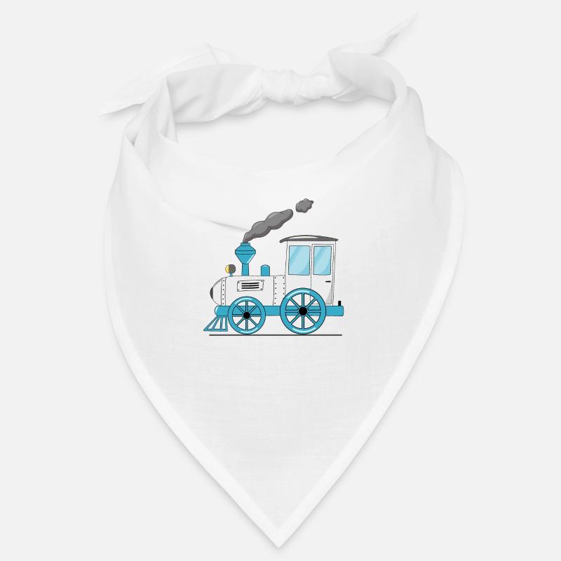Kinderzug Eisenbahn weiß Bandana