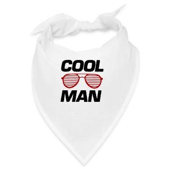 cool man - Bandana - Weiß - Vorne