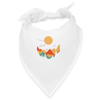 Einfache Landschaft - Bandana - Weiß - Vorne