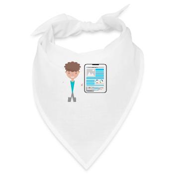 Morbus Perthes - Bandana - Weiß - Vorne